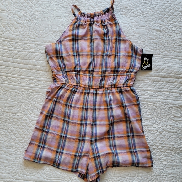 art class Other - Art Class NWT Kids Multicolered Plaid Romper Shorts Size L (10/12)